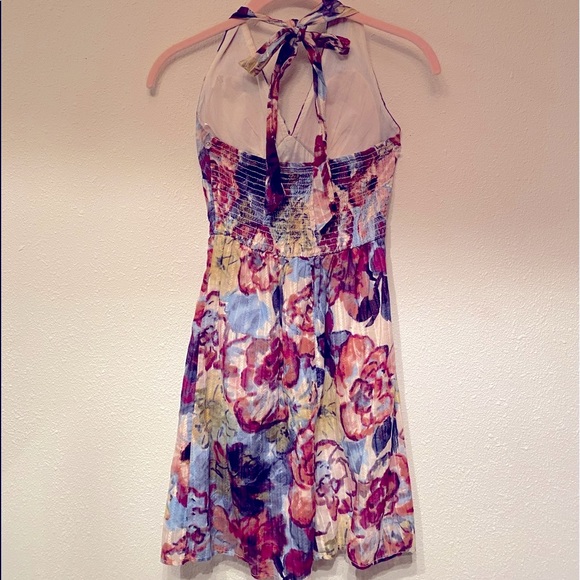 CHARLOTTE RUSSE FLORAL HALTER DRESS - Picture 2 of 4